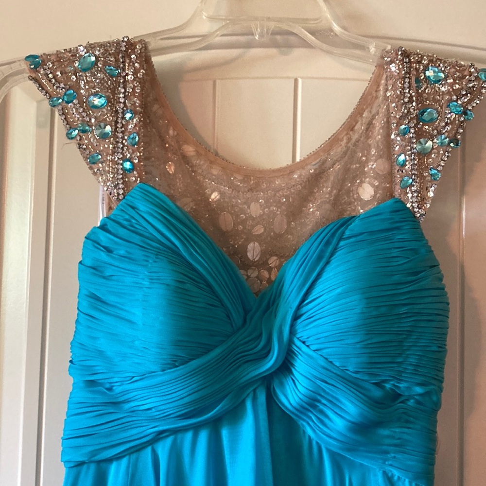 Sherri Hill Vibrant Blue Dress